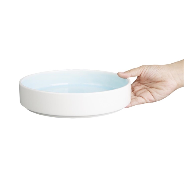 Olympia Fondant Bowl Aqua - 215mm (4 Pack)