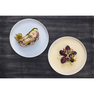 Olympia Fondant Plate Lemon - 270mm (4 Pack)