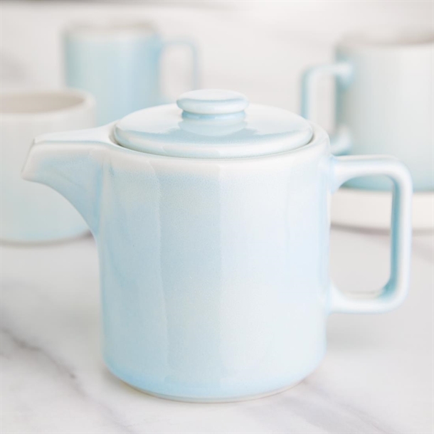 Olympia Fondant Tea Pot Aqua - 450ml (2 Pack)