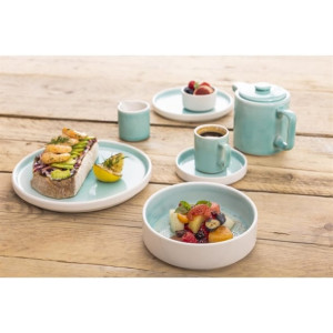 Olympia Fondant Saucer Mint - 115mm (6 Pack)