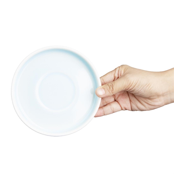 Olympia Fondant Saucer Aqua - 135mm (6 Pack)