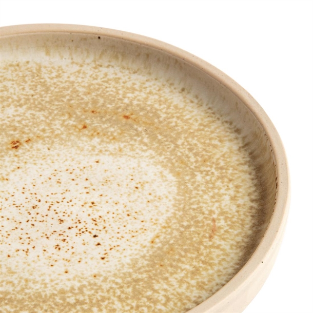 Olympia Canvas Flat Round Plate Wheat 180mm (6 Pack)