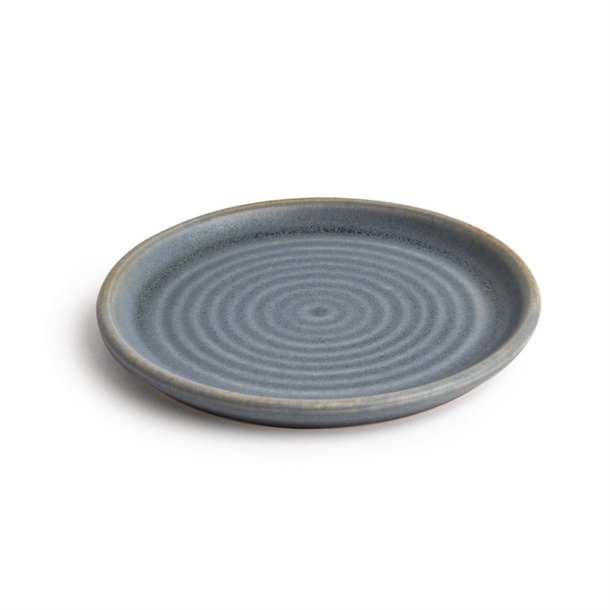 Olympia Canvas Small Rim Round Plate Blue Granite 180mm (6 Pack)