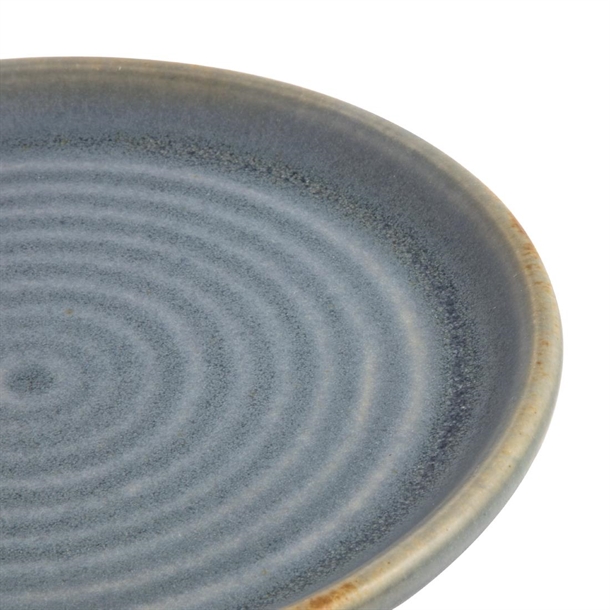Olympia Canvas Small Rim Round Plate Blue Granite 180mm (6 Pack)