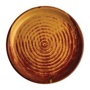 Olympia Canvas Small Rim Round Plate Sienna Rust 180mm (6 Pack)