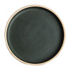 Olympia Canvas Flat Round Plate Green Verdigris 180mm (6 Pack)