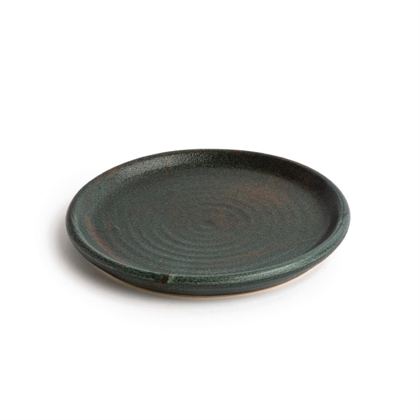 Olympia Canvas Small Rim Round Plate Green Verdigris 180mm (6 Pack)