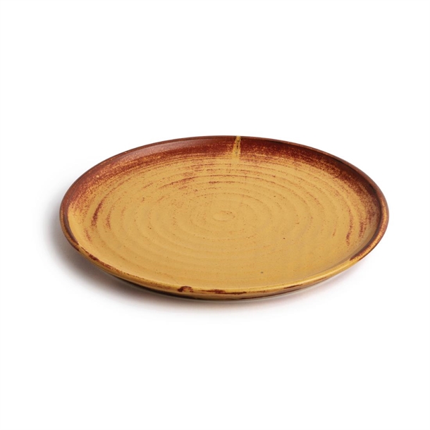 Olympia Canvas Small Rim Round Plate Sienna Rust 265mm (6 Pack)