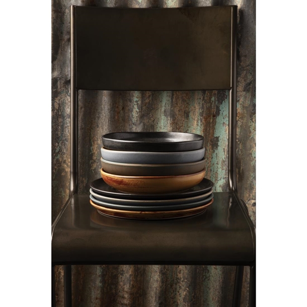 Olympia Canvas Small Rim Round Plate Sienna Rust 265mm (6 Pack)