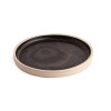 Olympia Canvas Flat Round Plate Delhi Black 180mm (6 Pack)