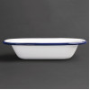 Olympia Enamel Pie Dish Rectangular 180x135mm (6 Pack)