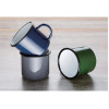 Olympia Enamel Mugs Green 350ml (Pack of 6)