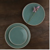 Olympia Anello Green Raw Edge Plates 205mm (6 Pack)