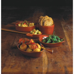 Olympia Tapas Rustic Mediterranean Large Dishes 134mm (6 Pack)