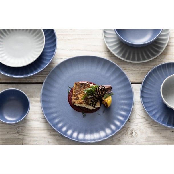 Olympia Corallite Deep Bowls Concrete Grey 160mm (6 Pack)