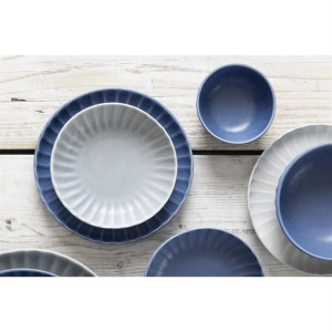 Olympia Corallite Deep Bowls Concrete Grey 160mm (6 Pack)