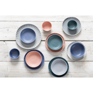 Olympia Corallite Plates Concrete Grey 280mm (6 Pack)