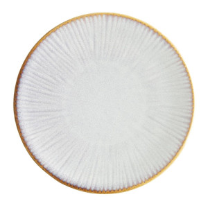 Olympia Drift Grey Embossed Coupe Plates 180mm (6 Pack)