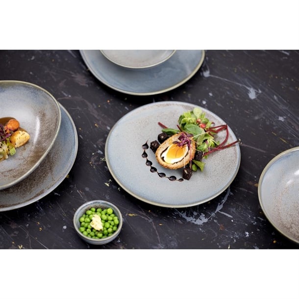 Olympia Ember Blue Coupe Plates 230mm (6 Pack)