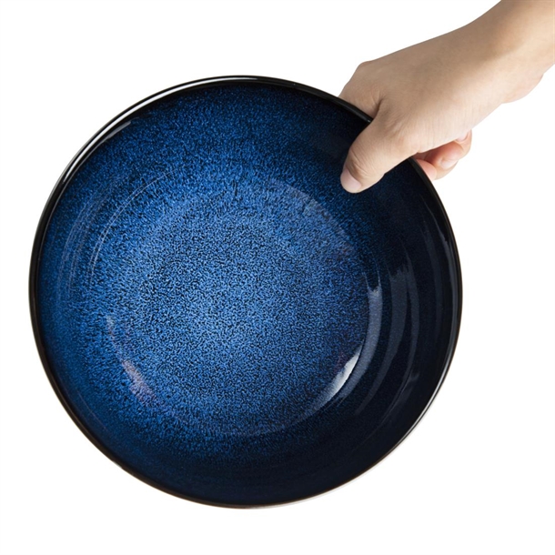 Olympia Luna Midnight Blue Footed Bowls 205mm (4 Pack)