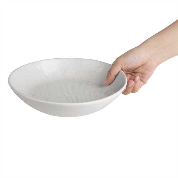 Olympia Denim White Coupe Bowls 220mm (6 Pack)