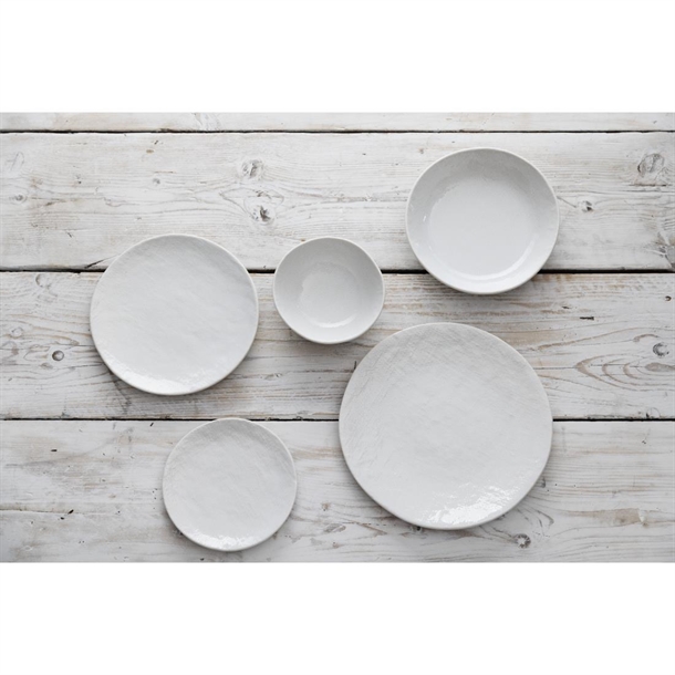 Olympia Denim White Coupe Plates 180mm (6 Pack)