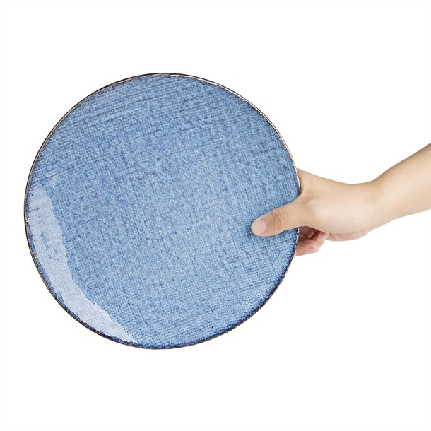 Olympia Denim Blue Coupe Plates 230mm (6 Pack)