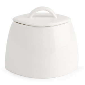 Olympia Lumina Oval Sugar Bowls with Lids 75mm (6 Pack)