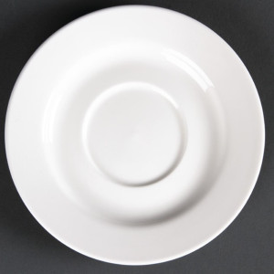 Olympia Lumina Round Saucers White 143mm (6 Pack)