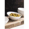 Olympia Lumina Oval Sloping Bowls White 148mm (6 Pack)