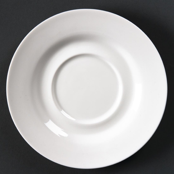 Olympia Lumina Round Saucers White 156mm (6 Pack)