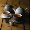 Churchill Stonecast Round Cappuccino Saucers Peppercorn Grey 185mm