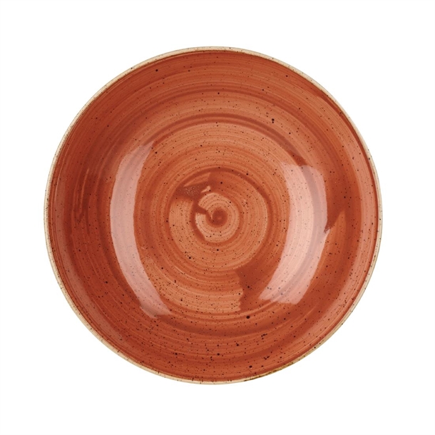 Churchill Stonecast Round Coupe Bowl Spiced Orange 182mm (12 Pack)