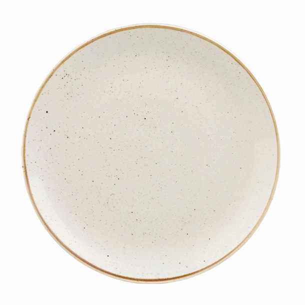 Churchill Stonecast Round Coupe Plate Barley White 200mm (12 Pack)