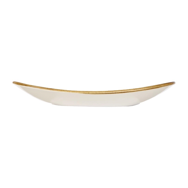 Churchill Stonecast Peppercorn Grey Oval Coupe Plate 192 x 160mm