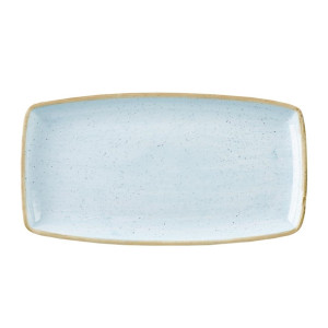 Churchill Stonecast Oblong Plate Duck Egg Blue 350mm