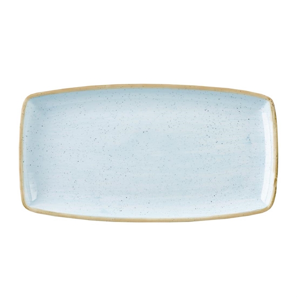 Churchill Stonecast Oblong Plate Duck Egg Blue 350mm