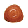 Churchill Stonecast Spiced Orange Triangular Bowl 153mm