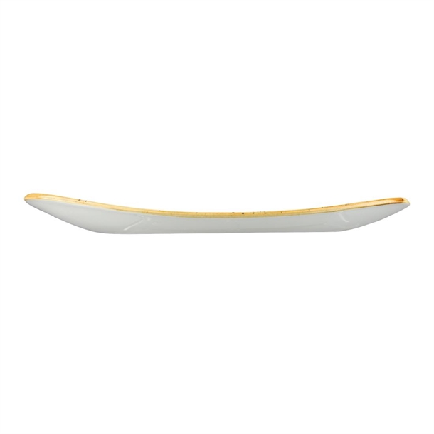 Churchill Stonecast Barley White Triangular Plate 265mm