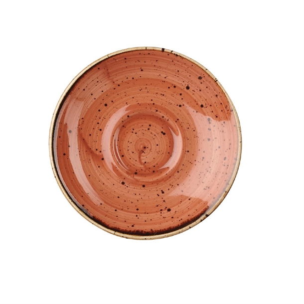 Churchill Stonecast Spiced Orange Espresso Saucer 118mm
