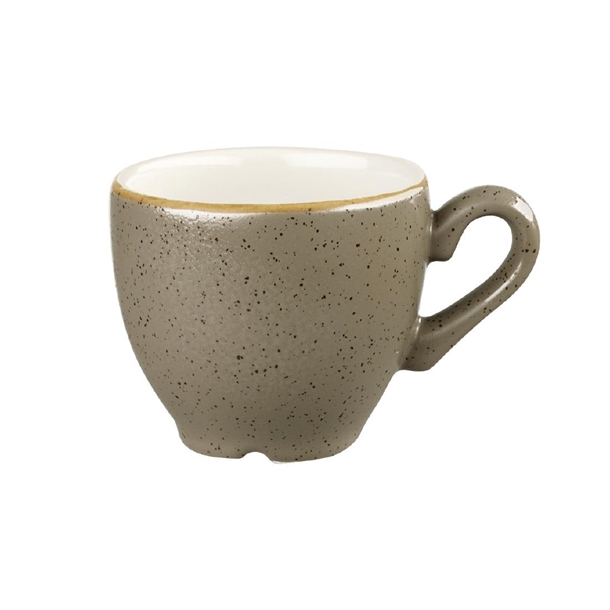 Churchill Stonecast Peppercorn Grey Espresso Cup - 100ml (12 Pack)