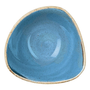 Churchill Stonecast Triangle Bowl Cornflower Blue 185mm (12 Pack)