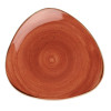 Churchill Stonecast Triangle Plate Spiced Orange 315mm (6 Pack)