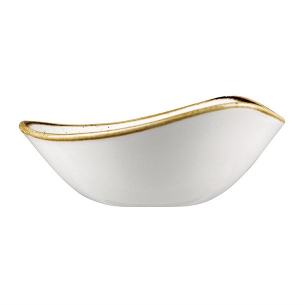 Churchill Stonecast Triangle Bowl Spiced Orange 185mm (12 Pack)