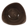 Churchill Stonecast Patina Triangular Bowls Black 235mm (12 Pack)