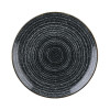 Churchill Studio Prints Homespun Charcoal Black Coupe Plate 260mm