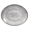 Churchill Studio Prints Homespun Stone Grey Oval Coupe Plate 317 x 255mm