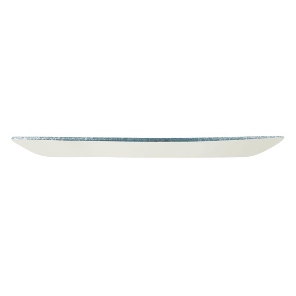 Churchill Studio Prints Raku Oblong Plate 355mm (6 Pack) Topaz Blue