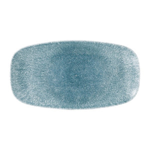 Churchill Studio Prints Raku Oblong Plate Topaz Blue 298mm (12 Pack)
