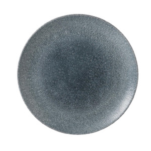Churchill Studio Prints Raku Round Coupe Plate Topaz Blue 260mm (12 Pack)